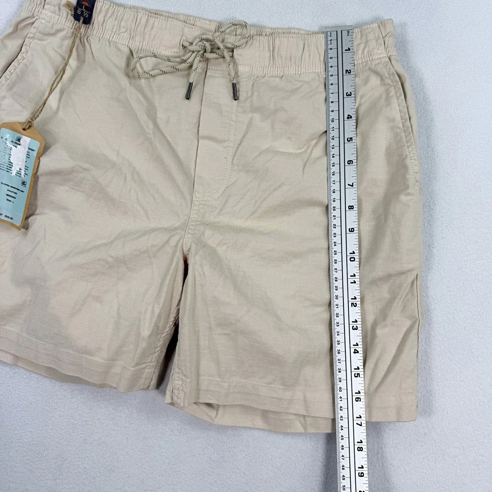 Faherty Mens Essential Drawstring Shorts 'Stone' / Size L / NEW